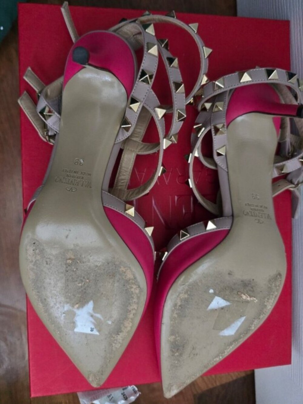 65mm Gently Used - Valentino Garavani Rockstud caged pumps - Picture 4 of 7